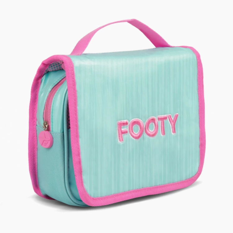 Cartuchera Escolar Footy 2026 Colorland Desplegable Celeste Art.F263014